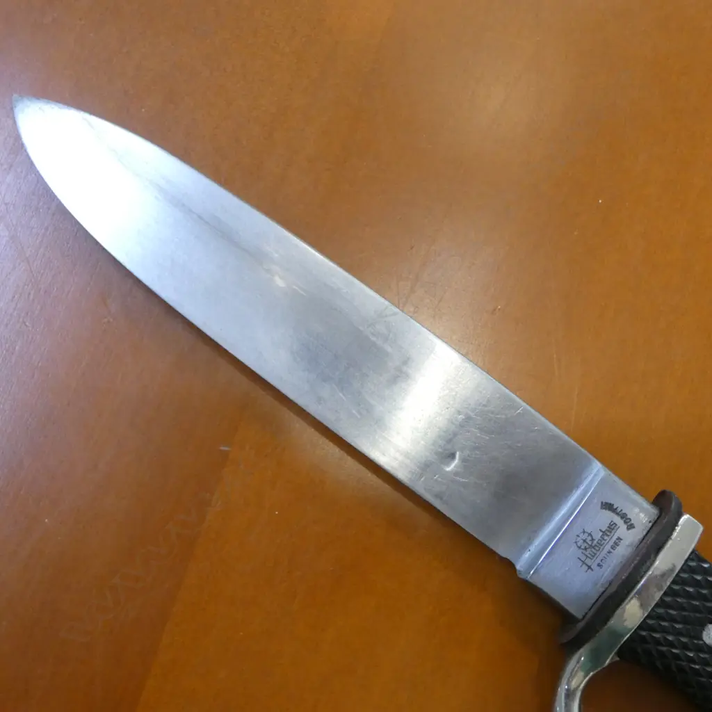 WWII GERMAN HITLER YOUTH KNIFE & SCABBARD, HUBERTUS SOLINGEN L.255mm Image 1++
