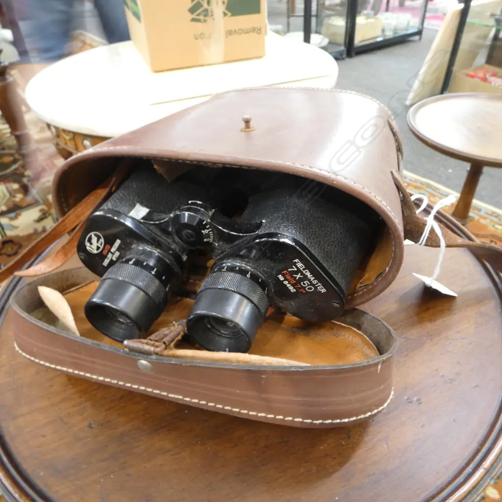 PR CASED FIELD MASTER 7x50 BINOCULARS Image 1++