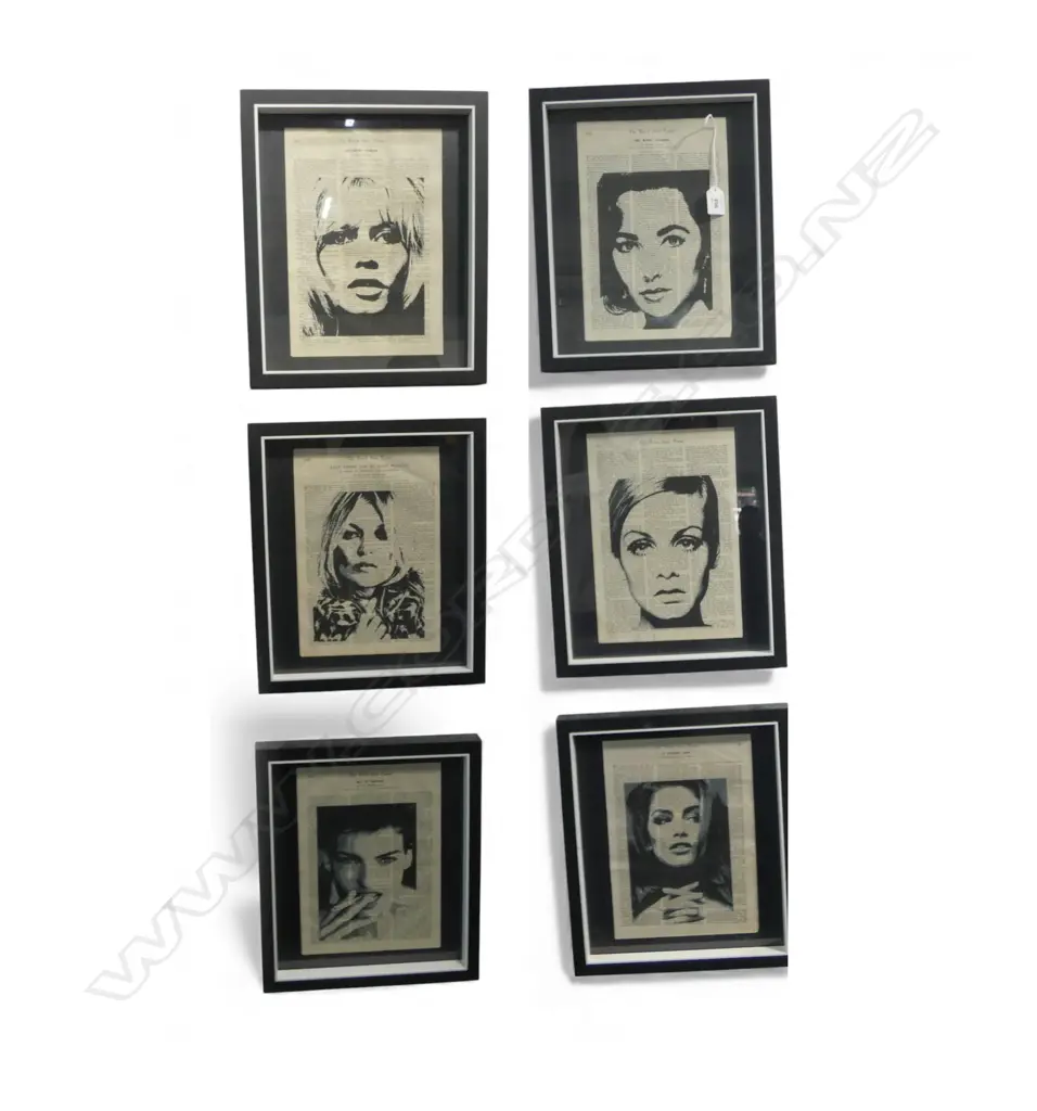 MEG TYRE 'BRIGITTE' (MODEL SERIES) PRINT ON VINTAGE PAPER 280x195mm Image 1++