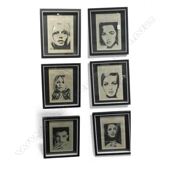 MEG TYRE 'BRIGITTE' (MODEL SERIES) PRINT ON VINTAGE PAPER 280x195mm