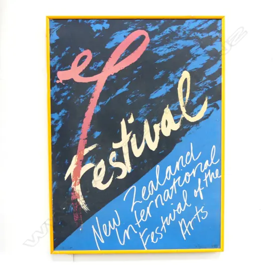 PHILIPPA BLAIR, NEW ZEALAND FESTIVAL, SIGNED POSTER, 13/100, 555x405mm