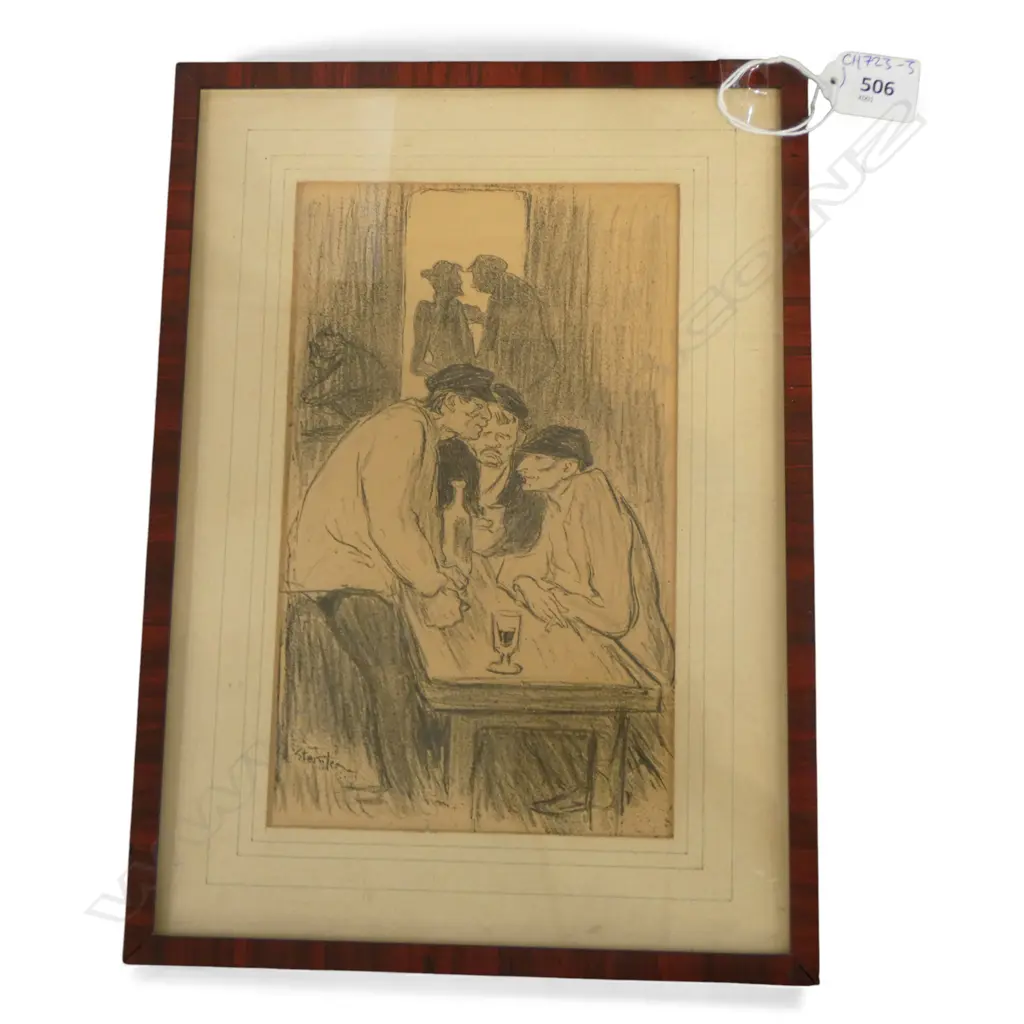 THEOPHILE STEINLEN PRINT 230x140mm Image 1++
