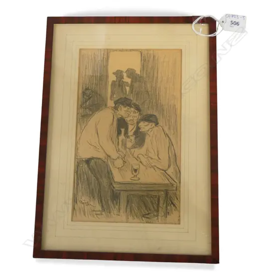 THEOPHILE STEINLEN PRINT 230x140mm