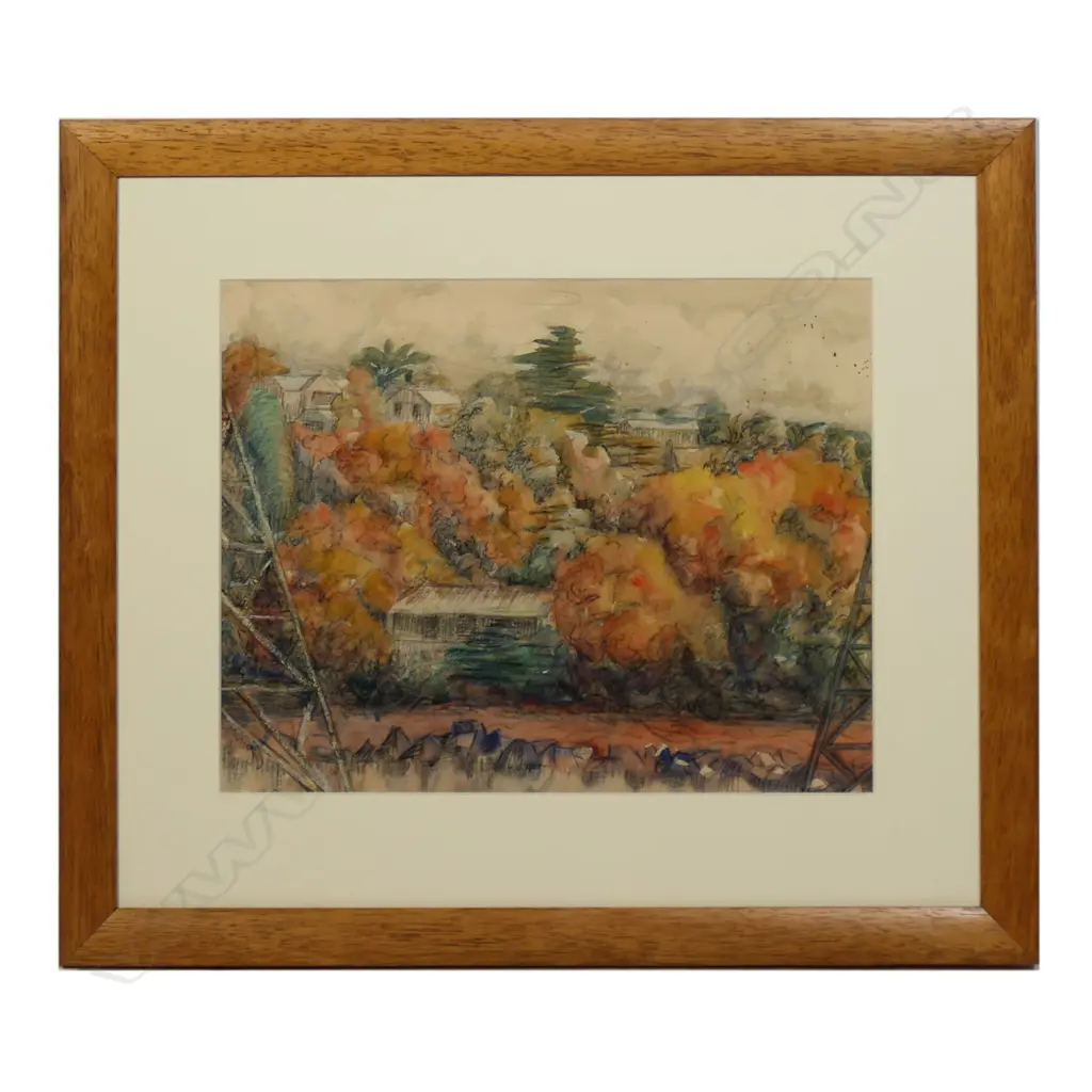 Phyllis Mary Crowley (1913 - 1994) Requisitioned House and Winter Oaks - June 1978, Image 1++