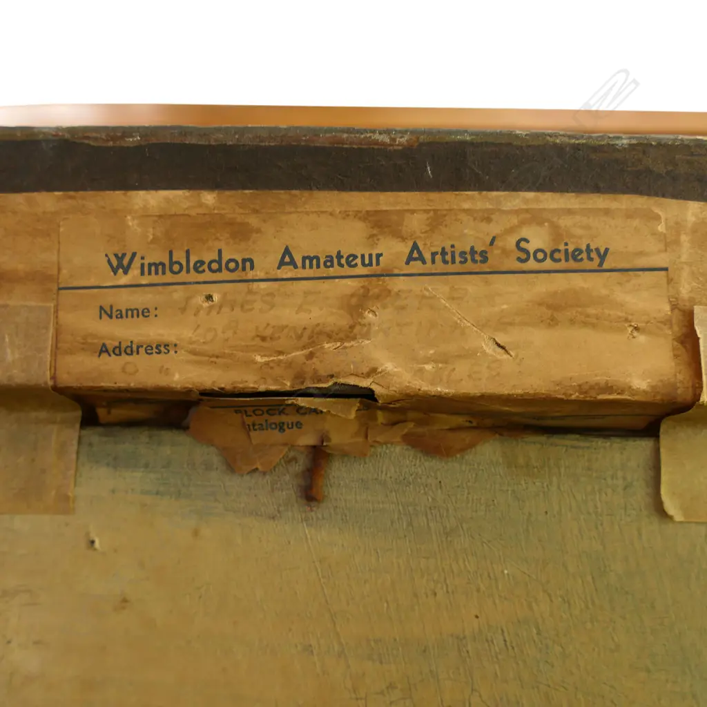 JAMES E. GREEF, STABLES, LATE 19thC, OIL ON BOARD, 445 x 600mm Image 1++