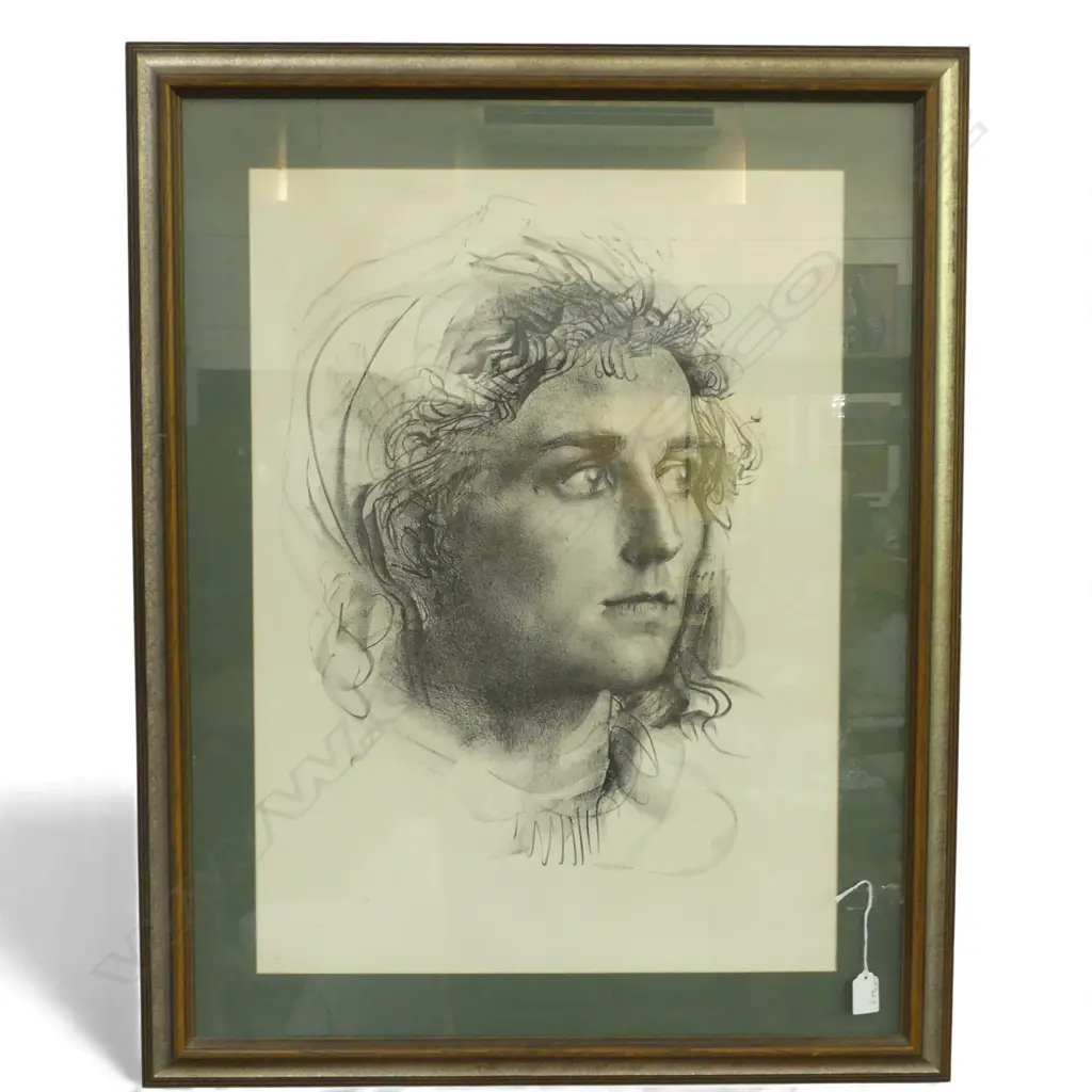 PIETRO ANNIGONI 'STUDY OF A GIRL WITH CAPE' LITHOGRAPH ED. 124/125 670 X 485 MM Image 1++