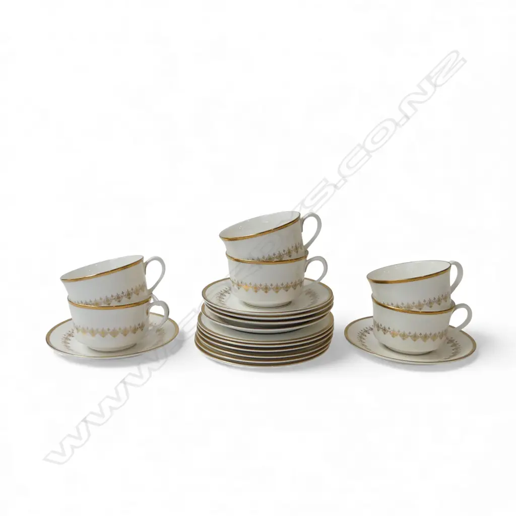 6 ROYAL WORCESTER 'SUMMER MORNING' TRIOS Image 1++
