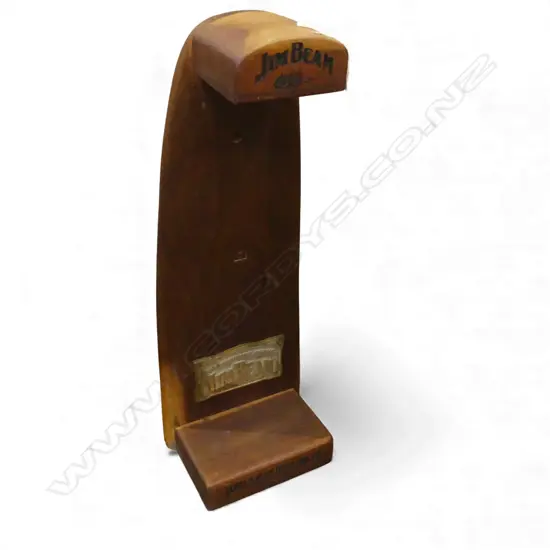 LG WOODEN JIM BEAM DISPLAY STAND H.770mm