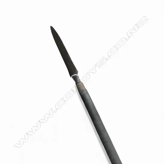 JAVANESE PALACE GUARD PIKE STEEL HEAD BRASS POMMEL L2860MM