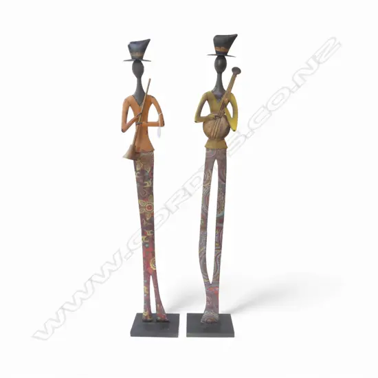 2 TIN MUSICIANS H.1100mm