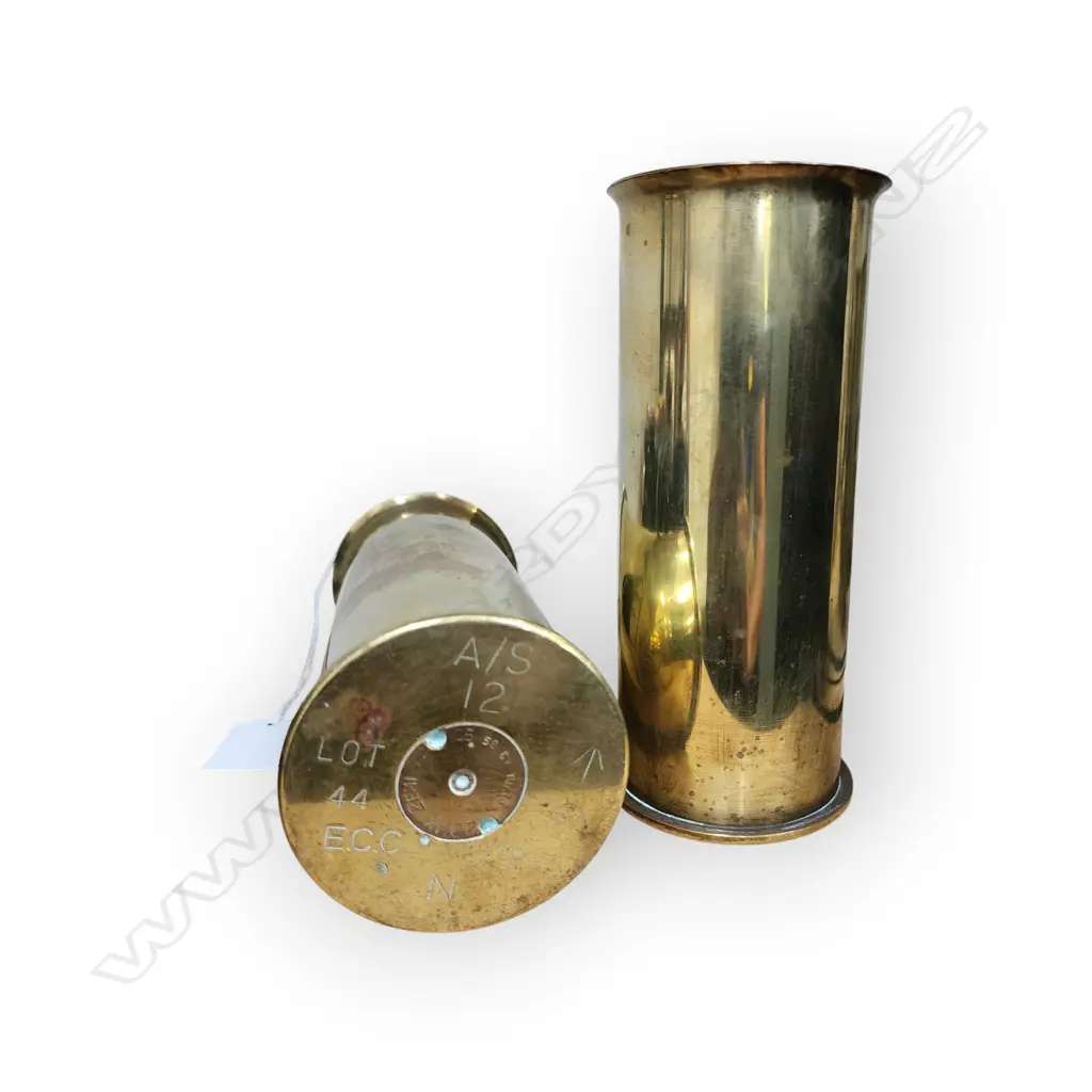 PAIR BRASS SHELL CASES Image 1++