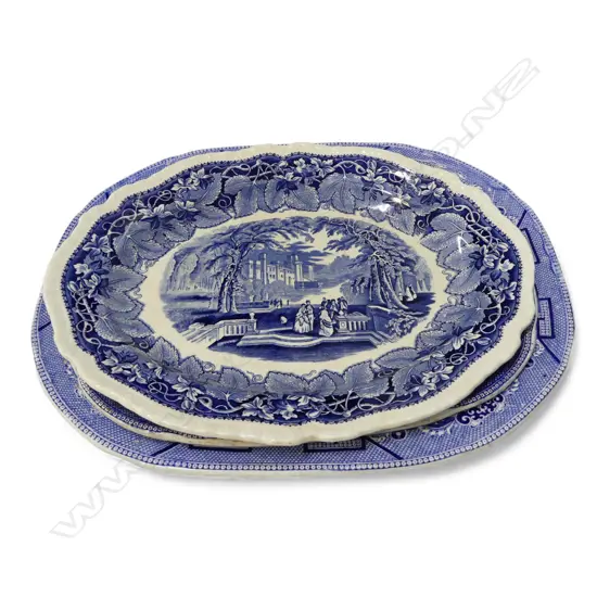 3 B/W VICTORIAN ASHETS; 2 WILLOW PAT. L.440mm