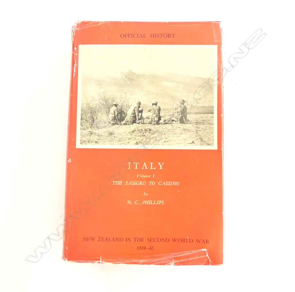 OFFICAL N.Z. HISTORY IN WW2, ITALY THE SANGRO TO CASSINO, VOL. I by N.C. PHILLIPS, 1st Ed. 1956 Image 1++