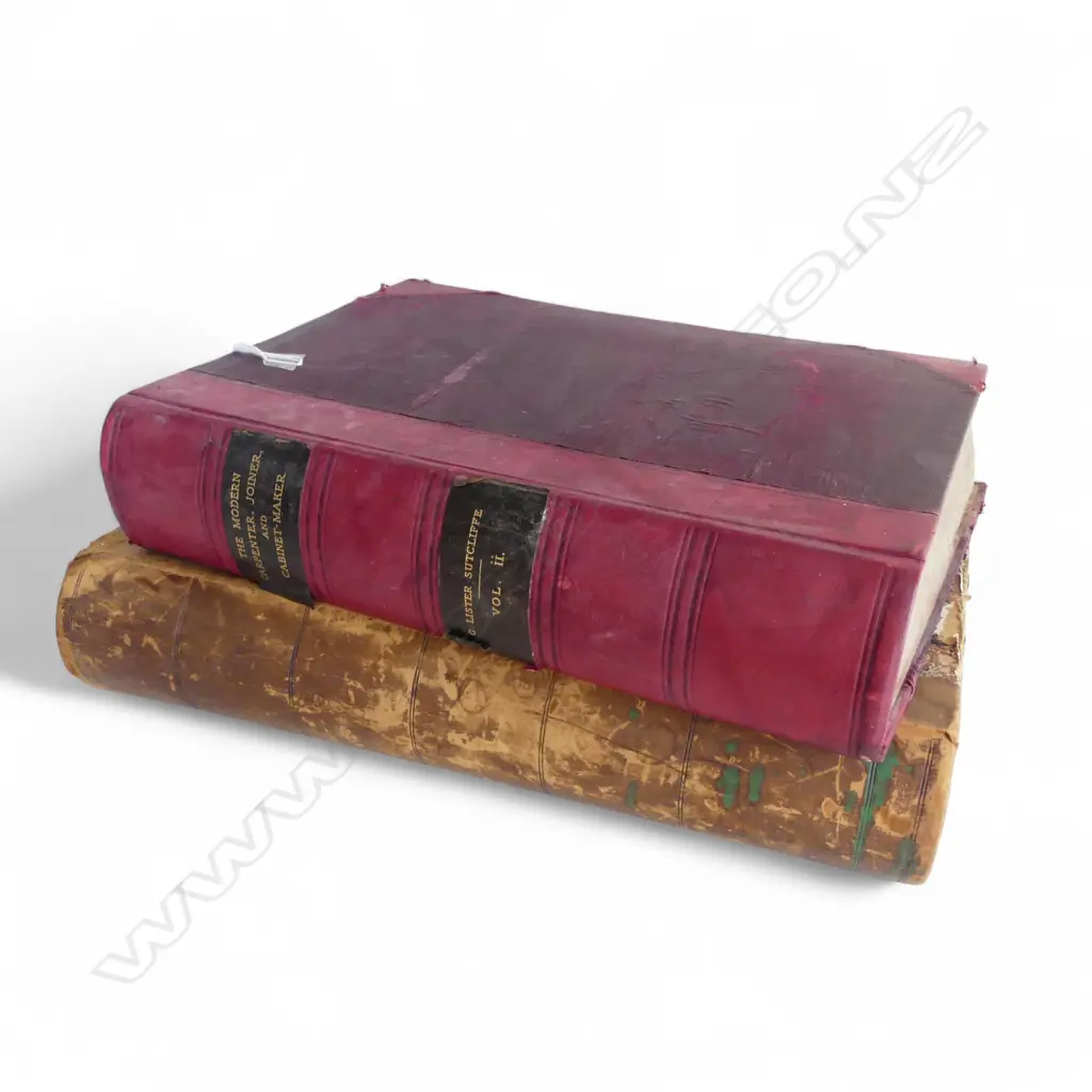 2 VOLS. 'THE MODERN CARPENTER, JOINER AND CABINET MAKER', G. LISTER SUTCLIFFE ED. LONDON 1905 Image 1++