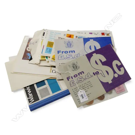 ASST. STAMPS, FIRST DAY COVERS, SOUVENIR COIN SETS