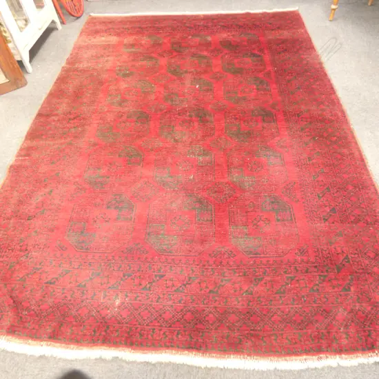 LG AFGHAN HAND KNOTTED ALL WOOL RUG 3150x2160mm