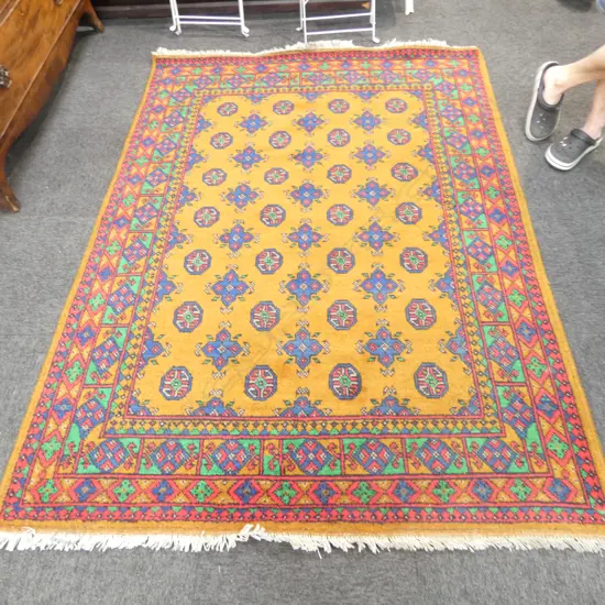 HAND KNOTTED ALL WOOL RUG 2040x1500mm