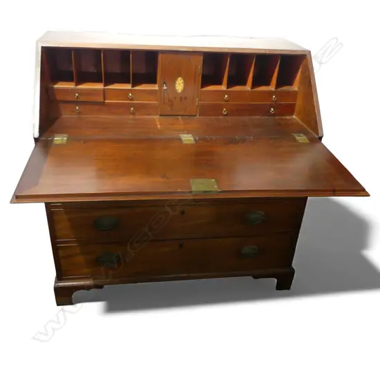 GEORGIAN MAHOGANY DROP FRIONT BUREAU H1070 L1070MM