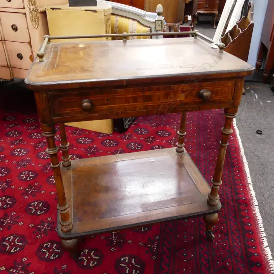 VICTORIAN MAHOGANY SIDE TABLE 570x400x680mm