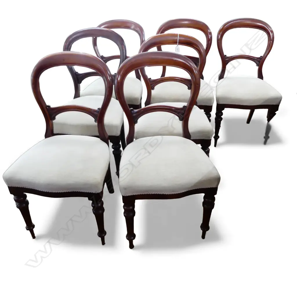 SET OF 7 BALlOON BACK DINING CHAIRS Image 1++