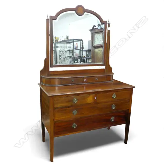 EDWARDIAN SHERATON REVIVAL DRESSING TABLE 1065x510x1700mm