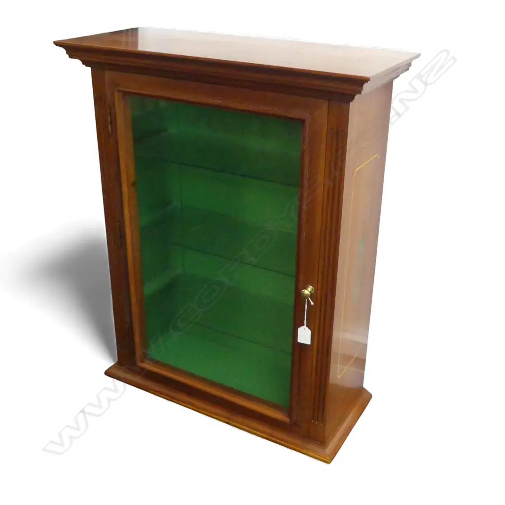 MAHOGANY DISPLAY CABINET 610x260x745mm Image 1++