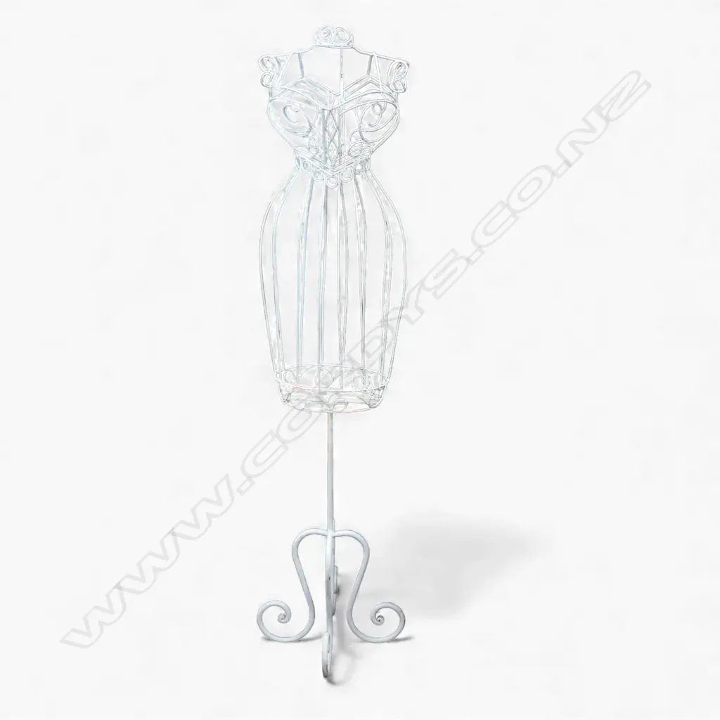 WHITE METAL WIRE MANNEQUIN FORM H.1560mm Image 1++