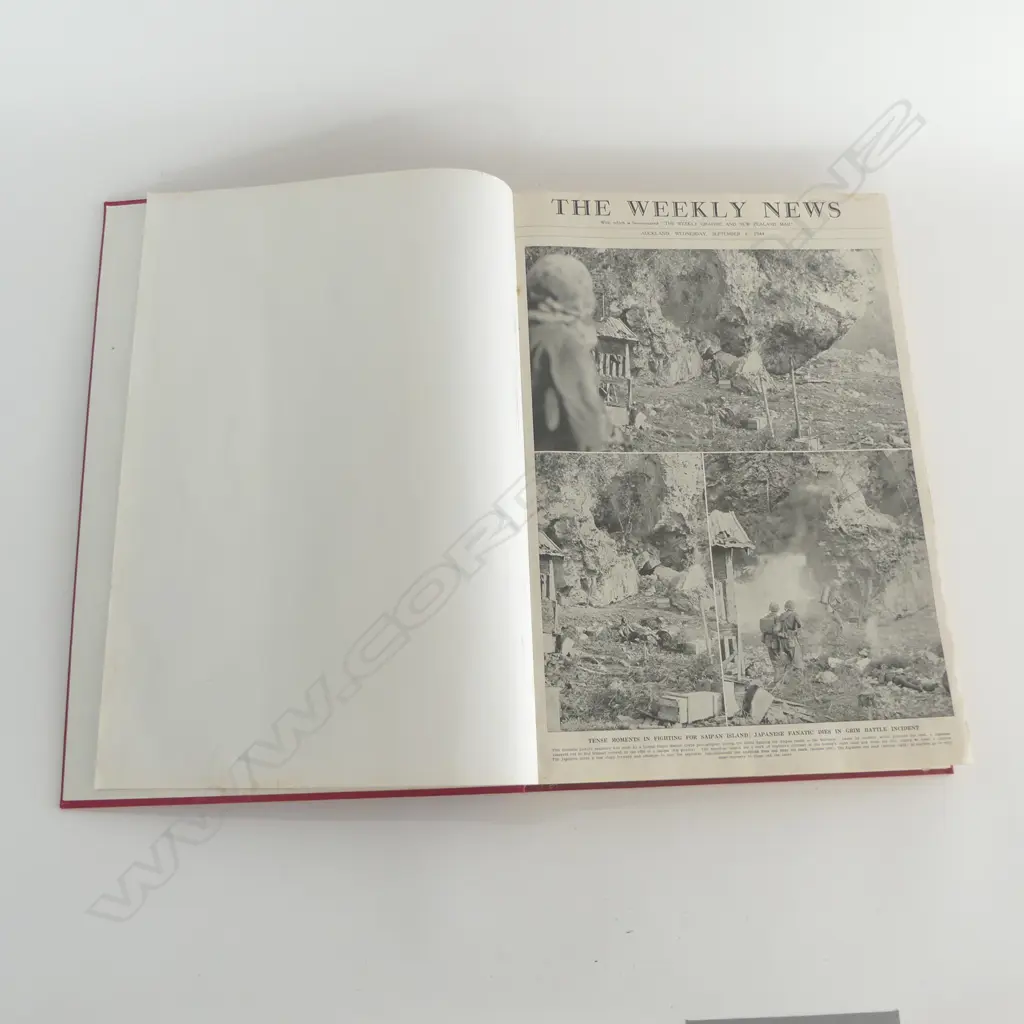 BOOK BOUND THE AUCKLAND WEEKLY NEWS WWII 1944-1945 Image 1++