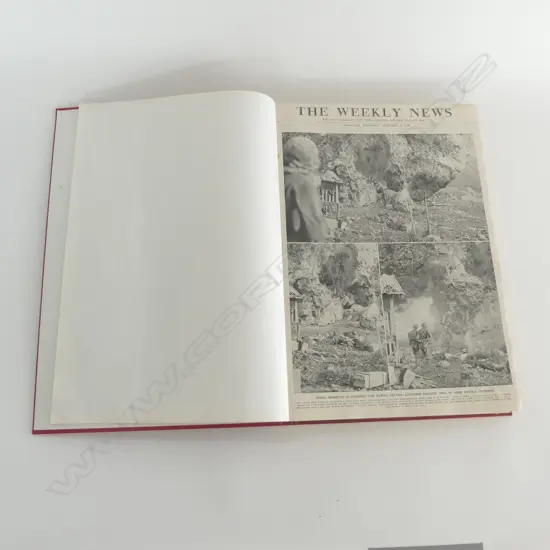 BOOK BOUND THE AUCKLAND WEEKLY NEWS WWII 1944-1945