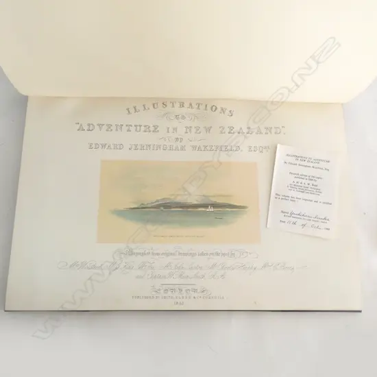 ILLUSTRATIONS TO ADVENTURES IN NZ by EDWARD JERNINGHAM WAKEFIELD, FACSIMILE Ed.112/500