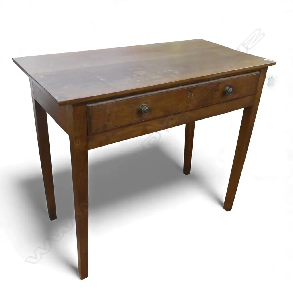 MAHOGANY HALL TABLE w. 1 DRAWER 915x465x760mm Image 1++