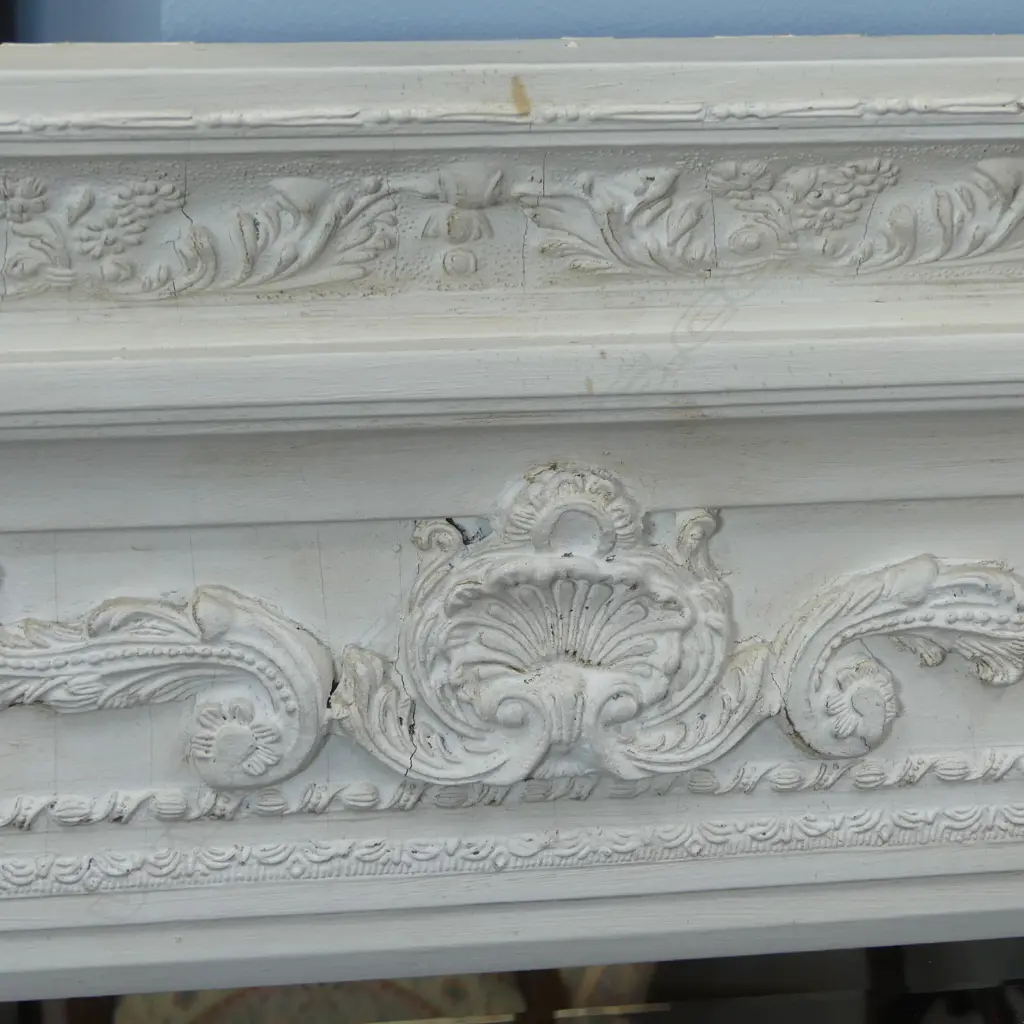 LG MIRROR w. WHITE PAINTED FRAME 1030x890mm Image 1++