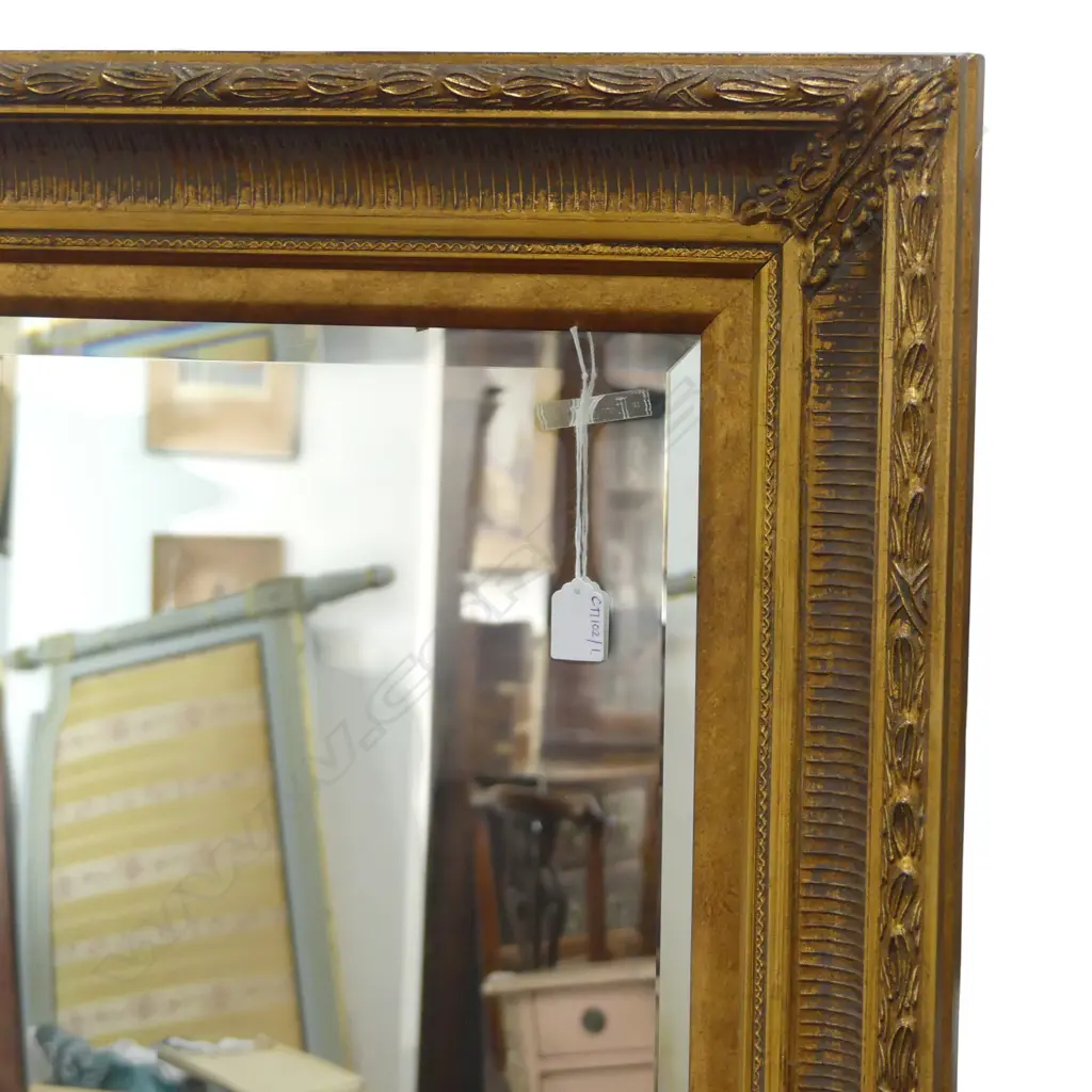 LARGE GILT FRAMED MIRROR  845 x 1450mm Image 1++
