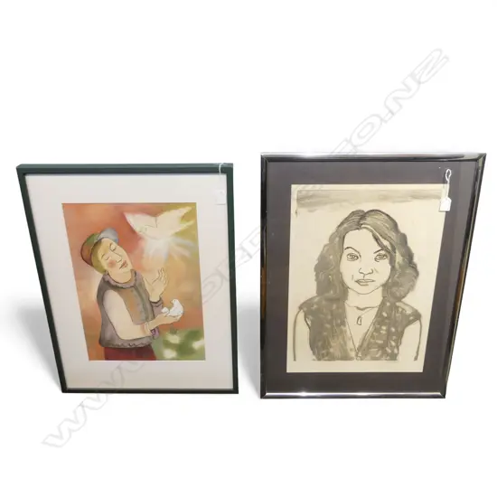 2 PASTEL WORKS BY JOHN ANTHONY 610x480mm