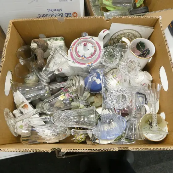 ASST. QUALITY CHINA, GLASS WARE