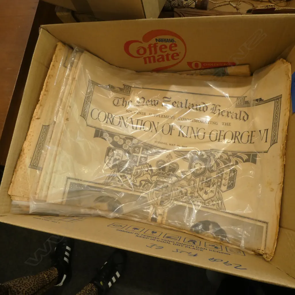 6 NEWSPAPER SPECIAL EDITIONS; 4 1930s ENGLISH ROYALTY + 2 AUCKLAND BRIDGE Image 1++