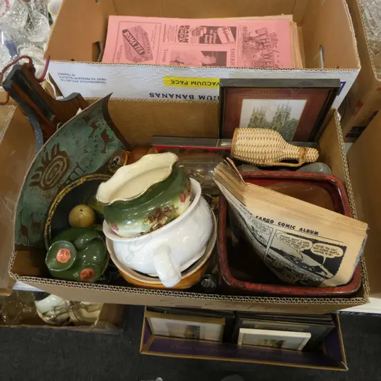 ASST. CHINA & COLLECTABLES; PLANTER, BRASS, VCUTLERY etc