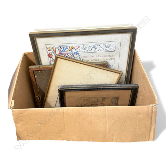 6 ASST. PRINTS; 19thC, FASHION, WOODCUT, etc