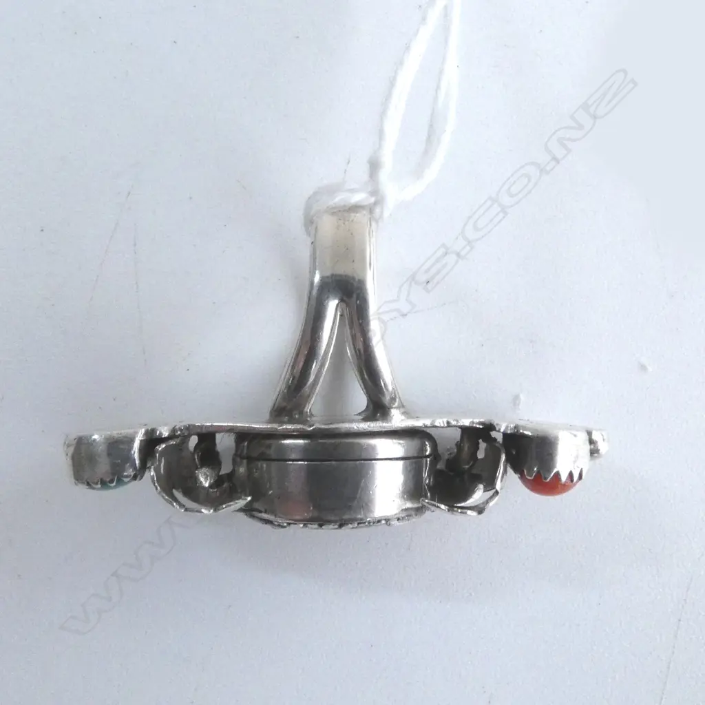 STG SILVER ALPHA INCABLOC WATCH RING STAMPED NAVAJO VERSO Image 1++