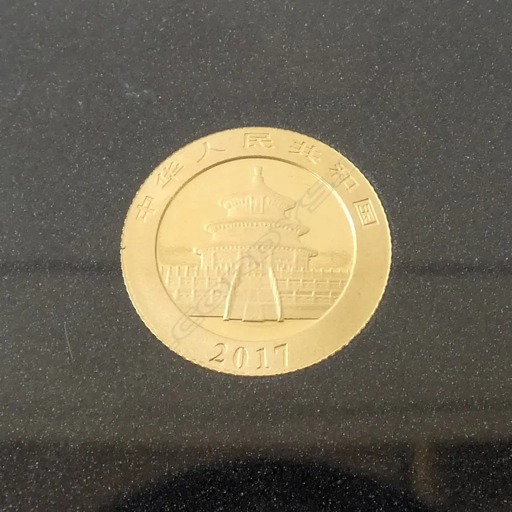 2017 CHINESE GOLD PANDA COIN, .999 fine gold, 3gm Image 1++