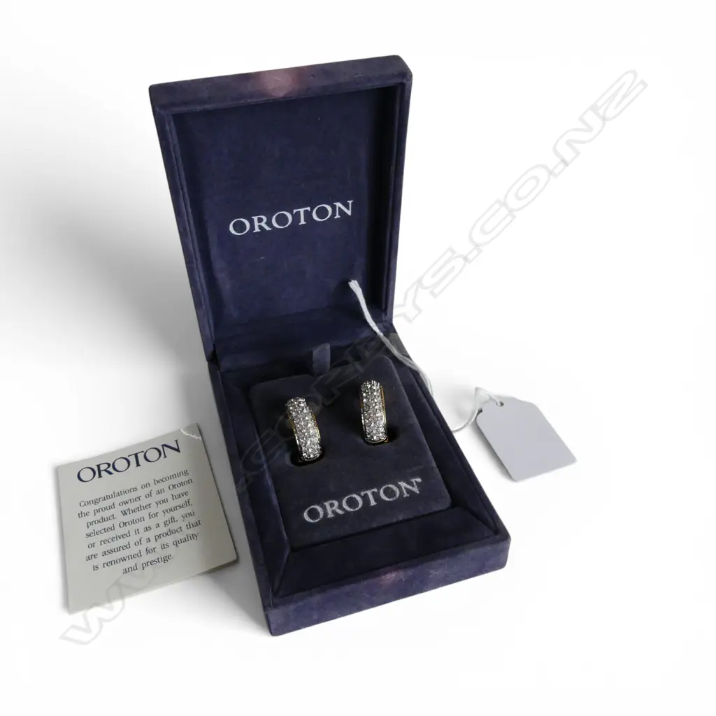 PR OROTON GOLD PLATED EARRINGS Image 1++