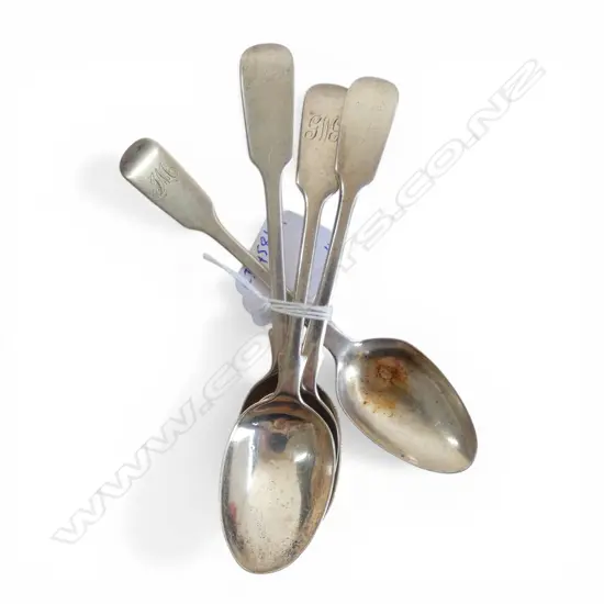 4 S/SILVER VICT TEASPOONS 97GMS