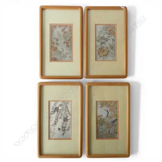 4 ETCHINGS by ZHANG SHOU-CHENG representing good fortune 110x180mm