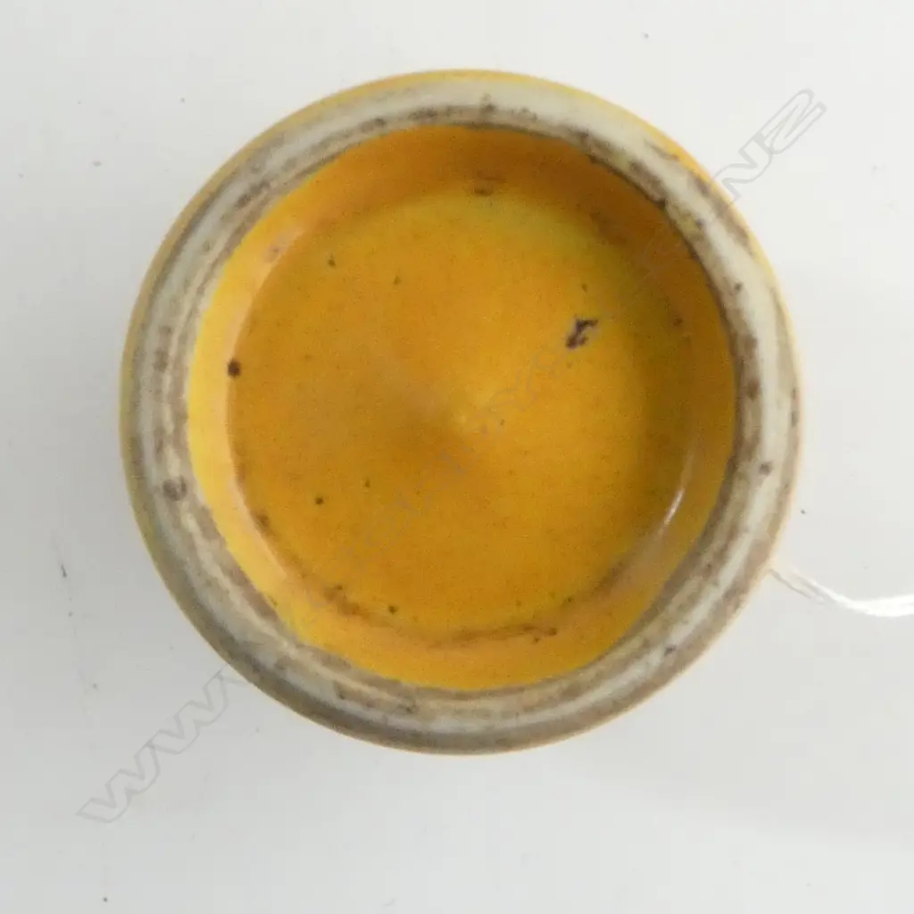 ORIENTAL VASE, YELLOW GLAZE H.100mm Image 1++