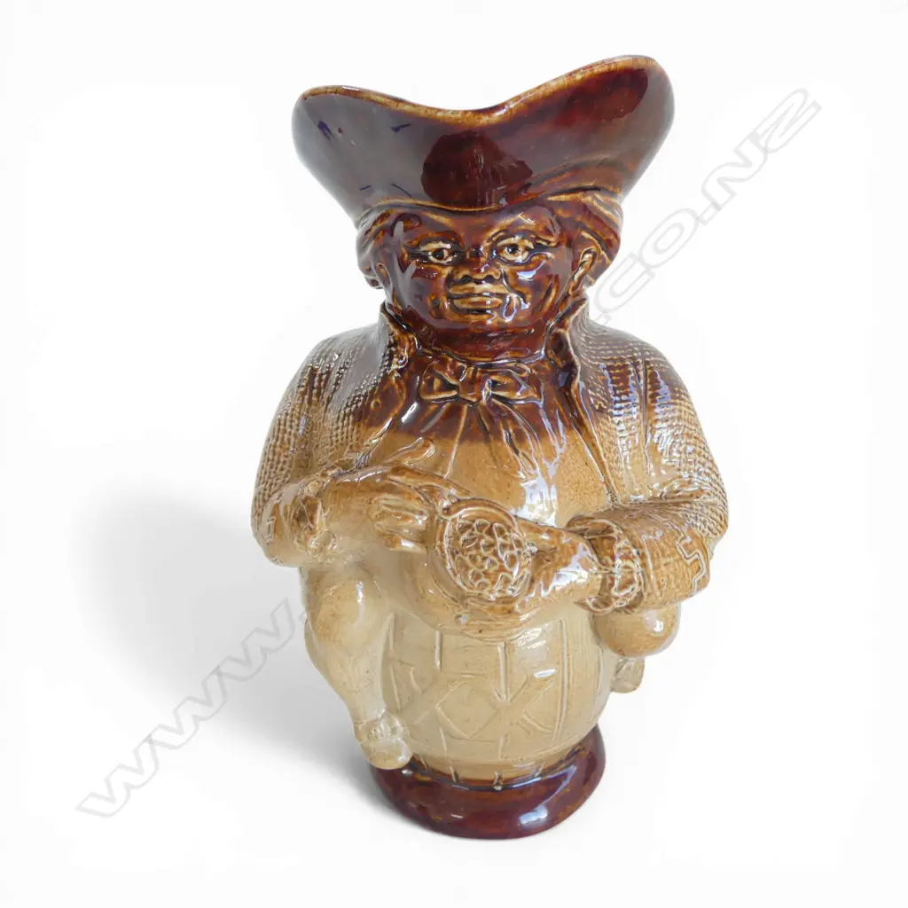 DOULTON LAMBETH STONEWARE TOBY JUG. 'Manufactured for Phillips Oxford St. London. H.180mm Image 1++
