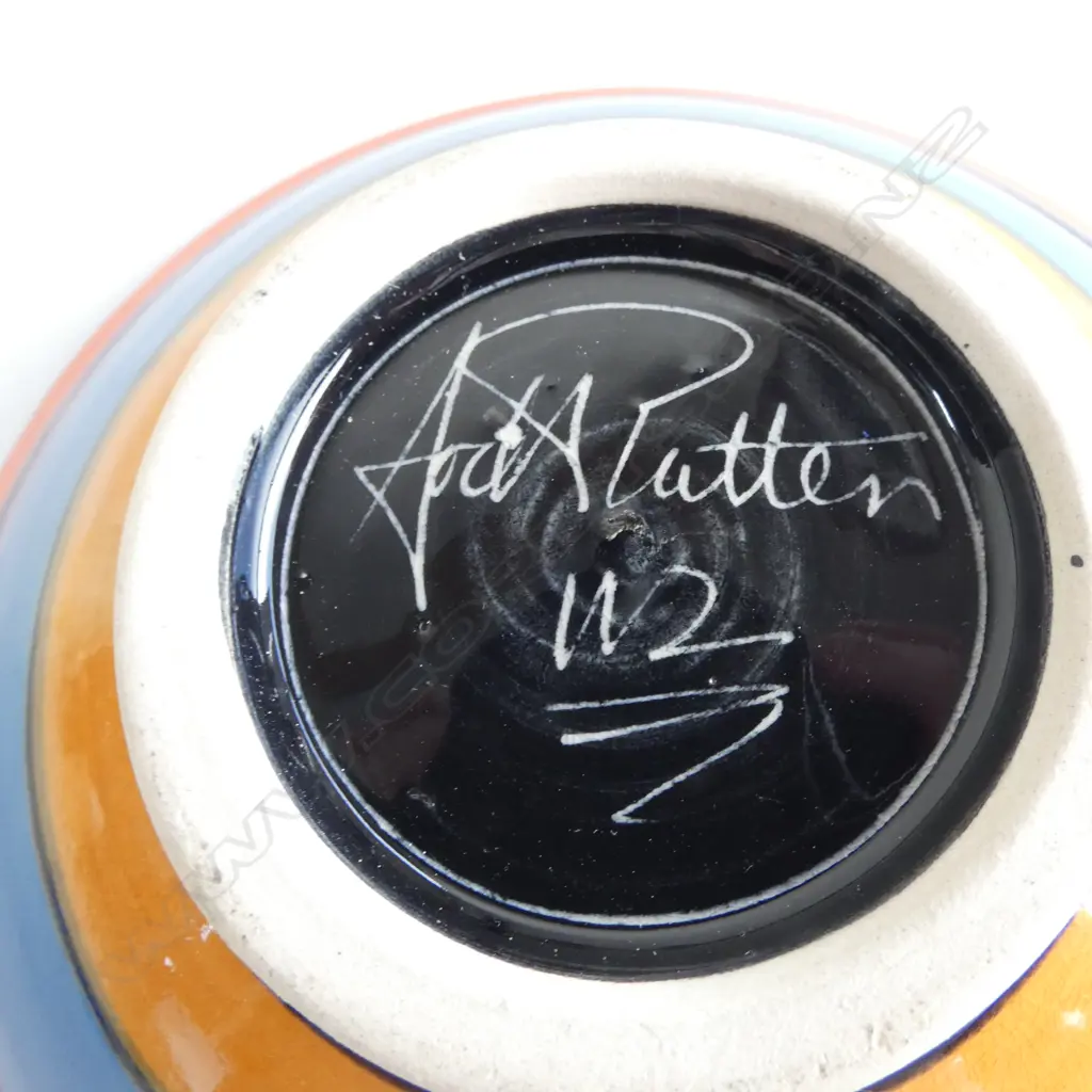 3 PCES OF N.Z. POTTERY Incl. ANDREW VAN DER PUTTEN BOWL etc Image 1++