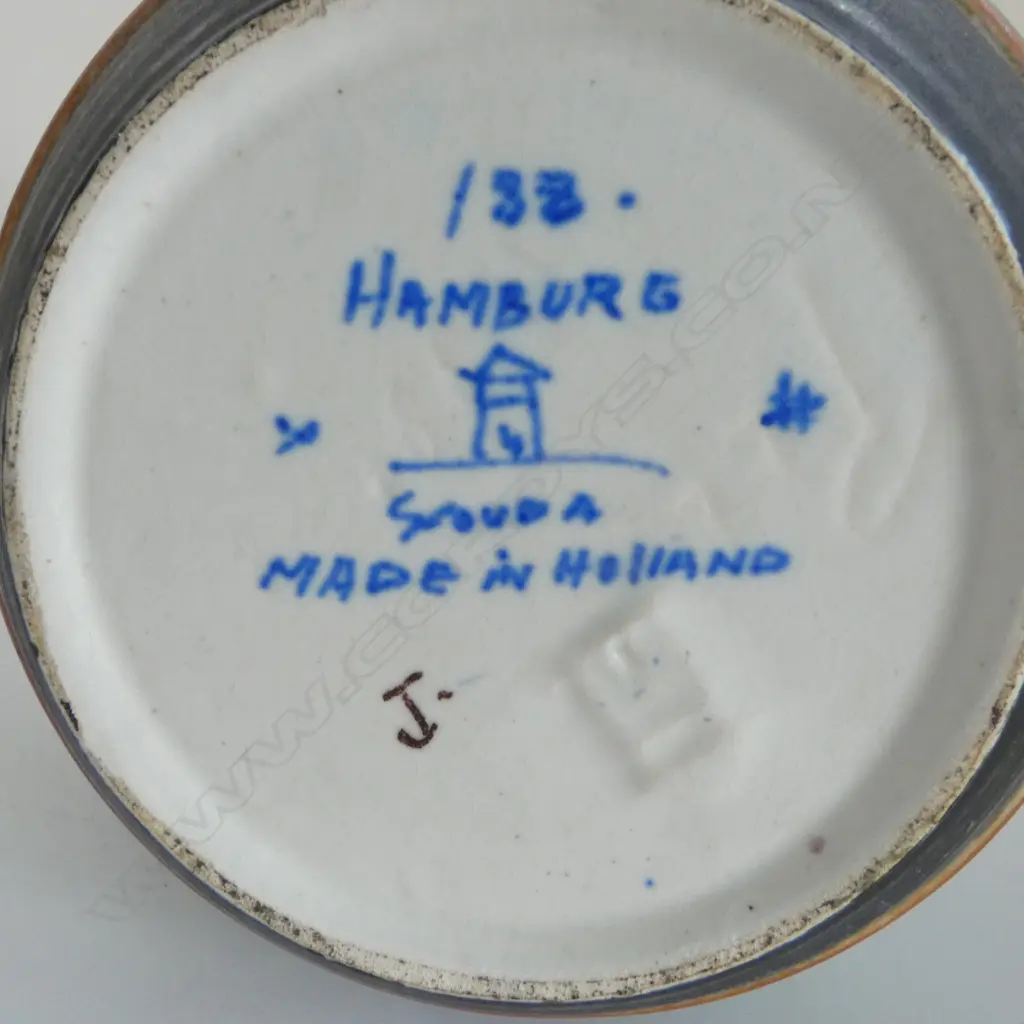 3 PCES DUTCH GOUDA POTTERY Dia.250mm Image 1++