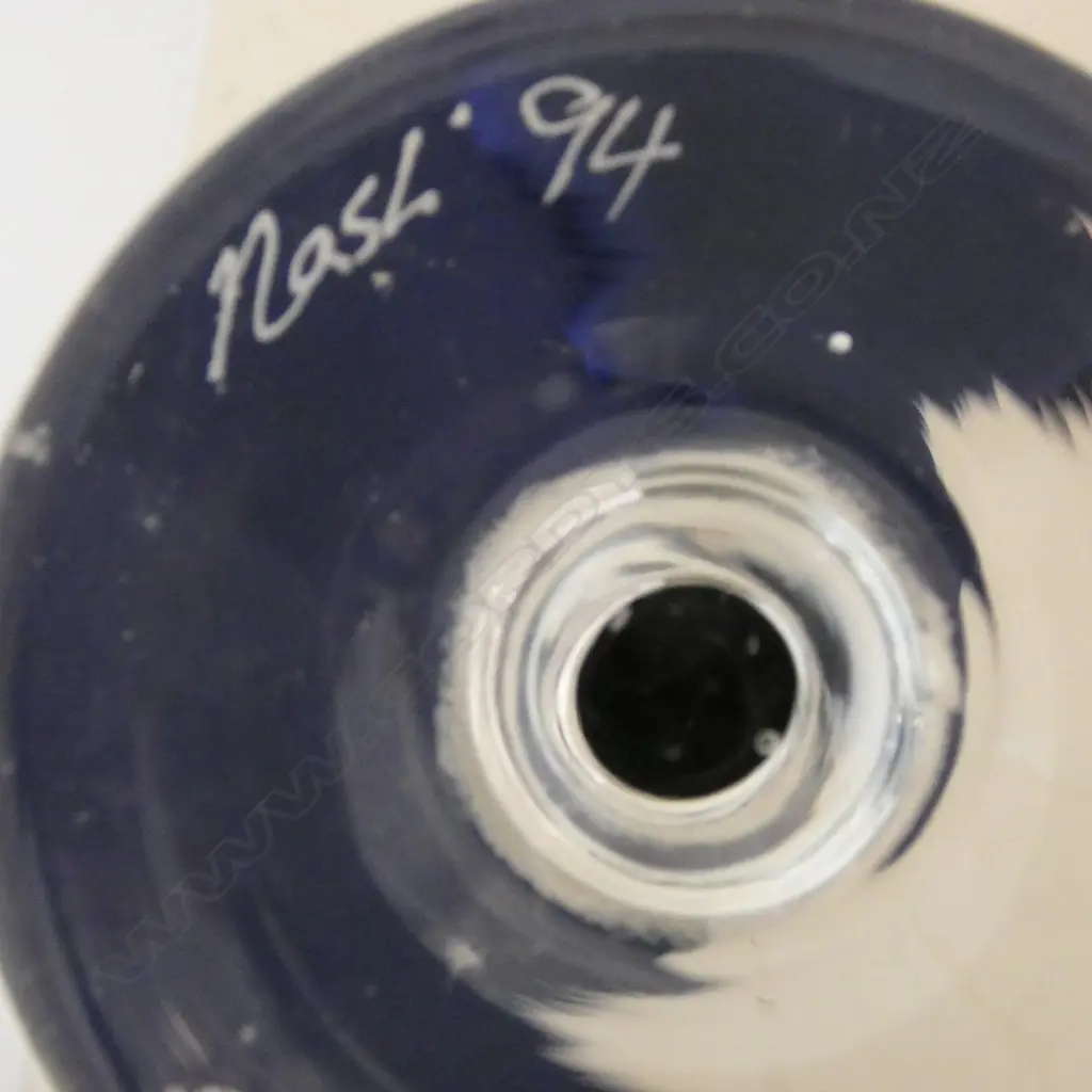 2 GARY NASH ART GLASS CHAMPAGNE GLASSES signed & dated '94 H.275mm Image 1++