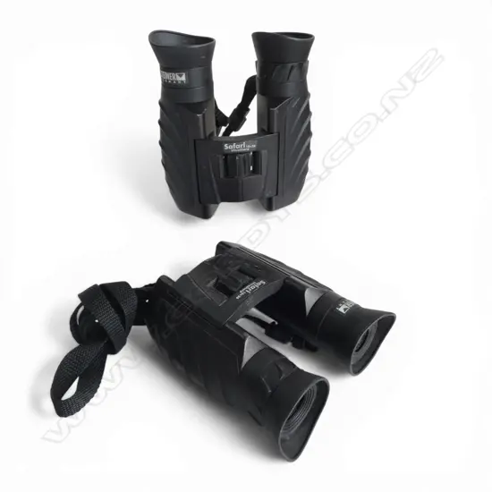 2 PRS BINOCULARS; STEINER GERMANY SAFARI 10x26