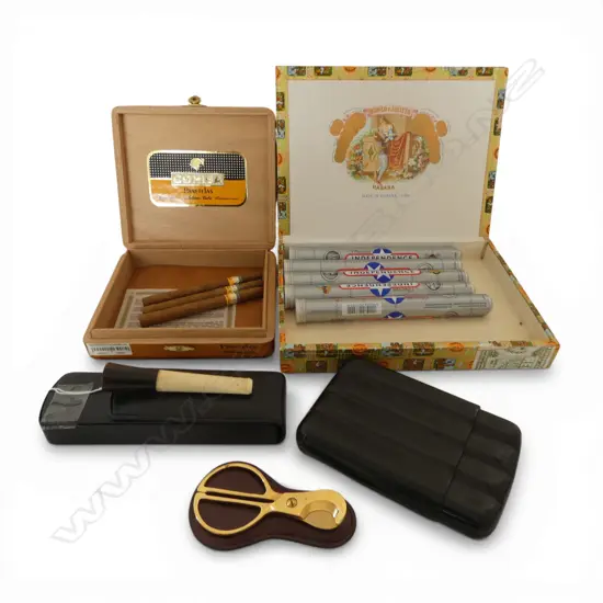COLLECTION CIGAR BOXES, CIGARS & ACCESSORIES